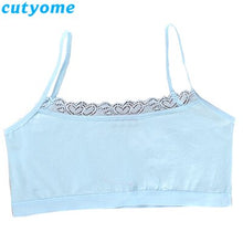 Load image into Gallery viewer, Cutyome 10pcs/lot Teenage Girls Bra and Underwear Cotton Lace Wireless Young Student Training Bras Teens Puberty Clothing Undies