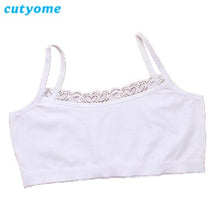 Load image into Gallery viewer, Cutyome 10pcs/lot Teenage Girls Bra and Underwear Cotton Lace Wireless Young Student Training Bras Teens Puberty Clothing Undies