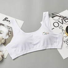 Load image into Gallery viewer, Hot sale Child Sports Bra Kids Thin Cup Young Girl Bra Cotton Intimates Girls Lingerie Underwear Teenage  Bra For Children
