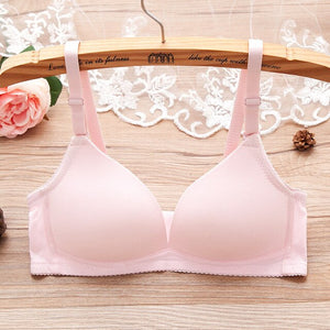 Teen Girls Underwear Soft Padded Cotton Soild Bra for Young Girls for Yoga Sports Running Small Training Bra brasiers for ladies