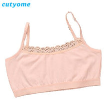 Load image into Gallery viewer, Cutyome 10pcs/lot Teenage Girls Bra and Underwear Cotton Lace Wireless Young Student Training Bras Teens Puberty Clothing Undies
