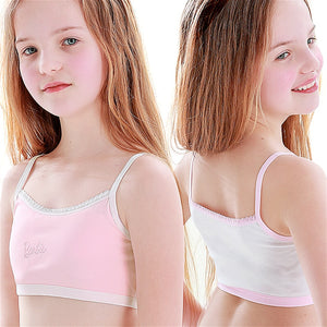 Hot sale Child Sports Bra Kids Thin Cup Young Girl Bra Cotton Intimates Girls Lingerie Underwear Teenage Bra For Children